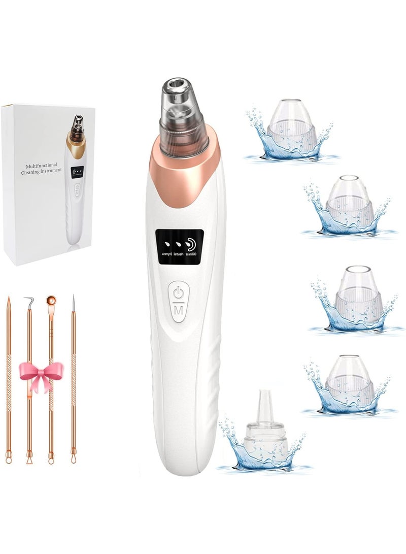 general 2025 Blackhead Remover Pore Vacuum,Facial Pore Cleaner-5 Suction Power,5 Probes,USB Rechargeable Blackhead Vacuum Kit Electric Acne Extractor Tool for Adult - Image 1